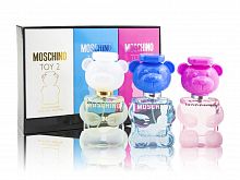 Парфюмерный набор Moschino Miniature Collection Toy 2/Toy 2 Bubble Gum EDT/Toy 2 Bubble Gum EDP 3x30 ml оптом в Ярославль 